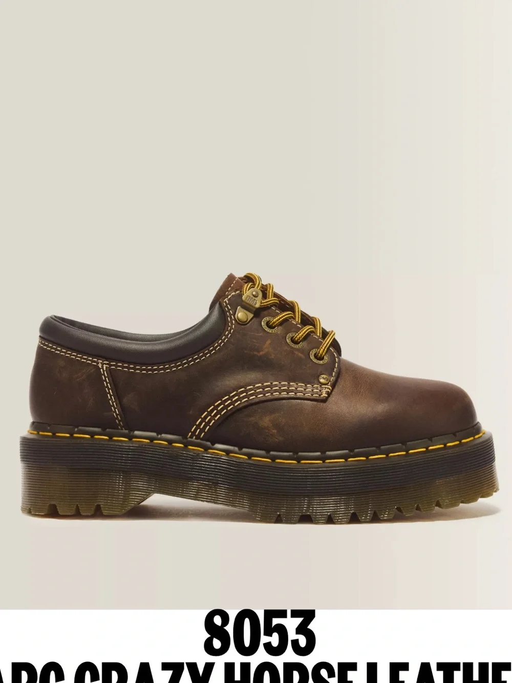 Dr Martens 8053 ARC CRAZY HORSE LEATHER PLATFORMS
